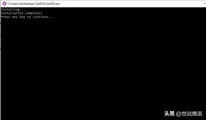 在Windows 10上使用WSL安装Centos Installing Centos on Windows 10 using WSL