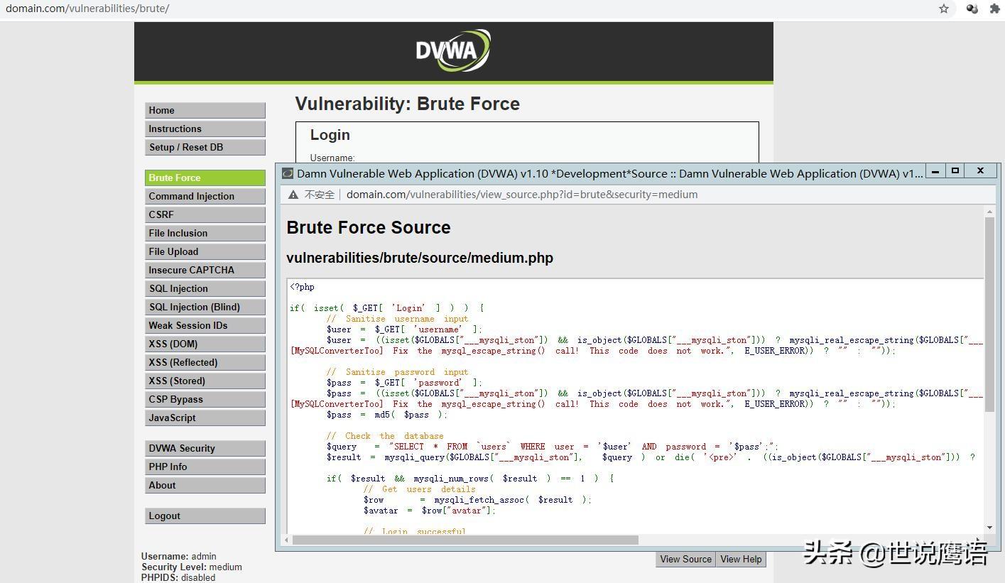 从玩转靶机DVWA看程序设计安全Programming Security from Playing with the Target DVWA